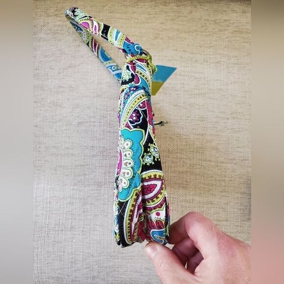 Vera Bradley Zoe Silk Paisley Shoulder Bag & Wristlet - Picture 4 of 13